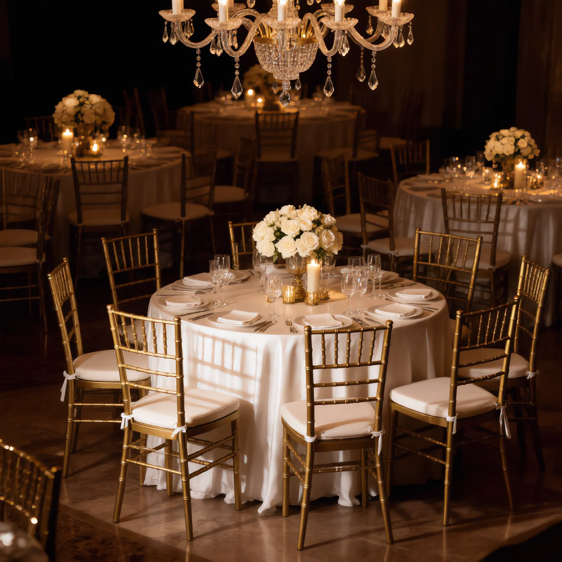 Chiavari Stuhl gold mieten – festliche Hochzeit Burgenland